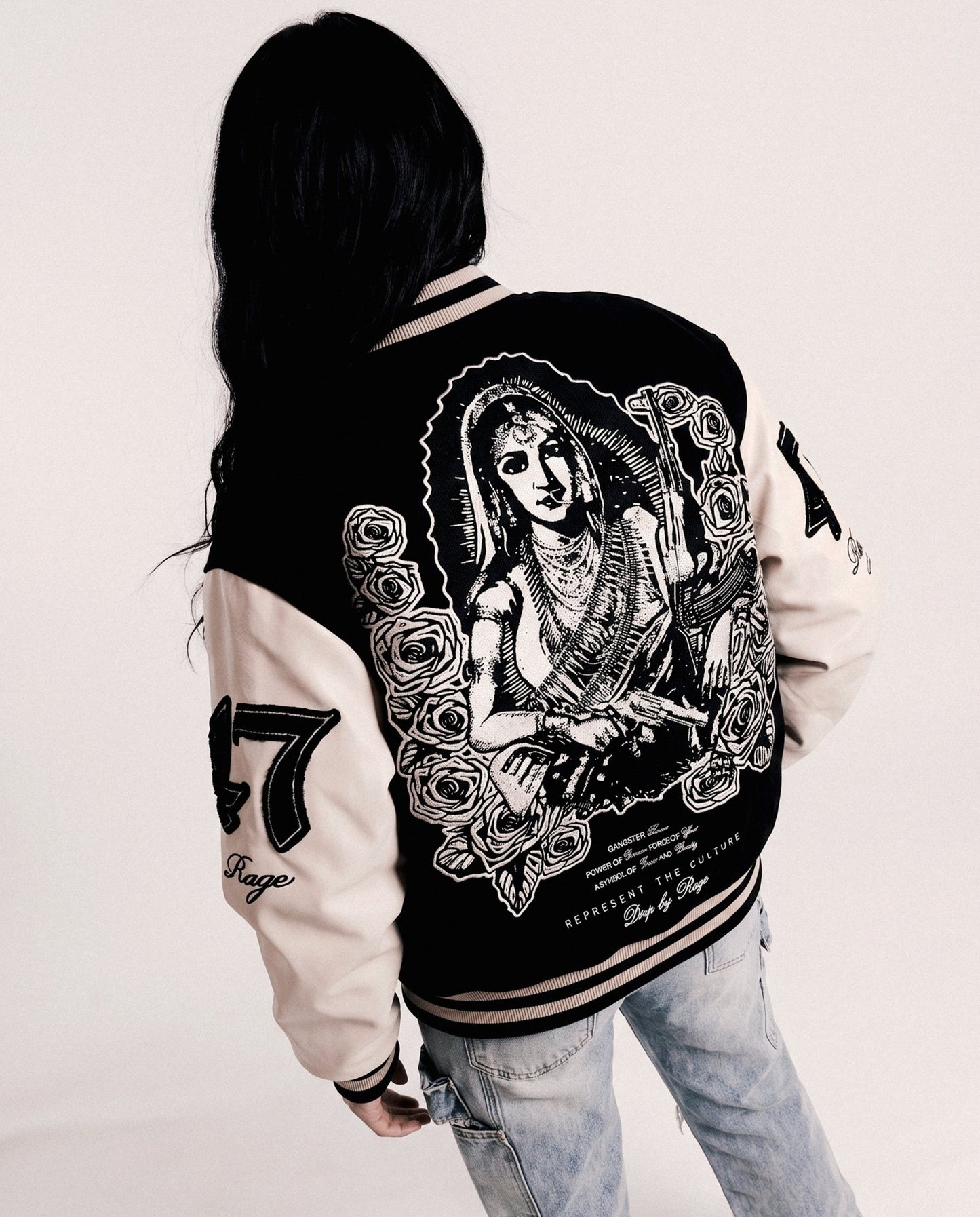 GANGSTER QUEEN VARSITY JACKET - Drip by Rage