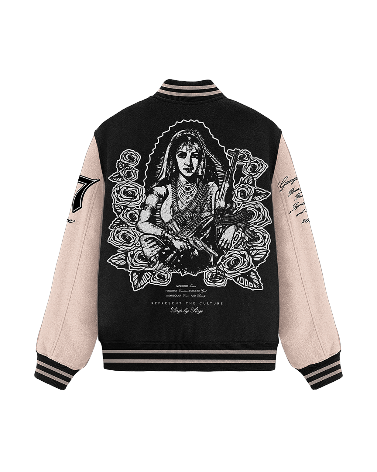 GANGSTER QUEEN VARSITY JACKET - Drip by Rage