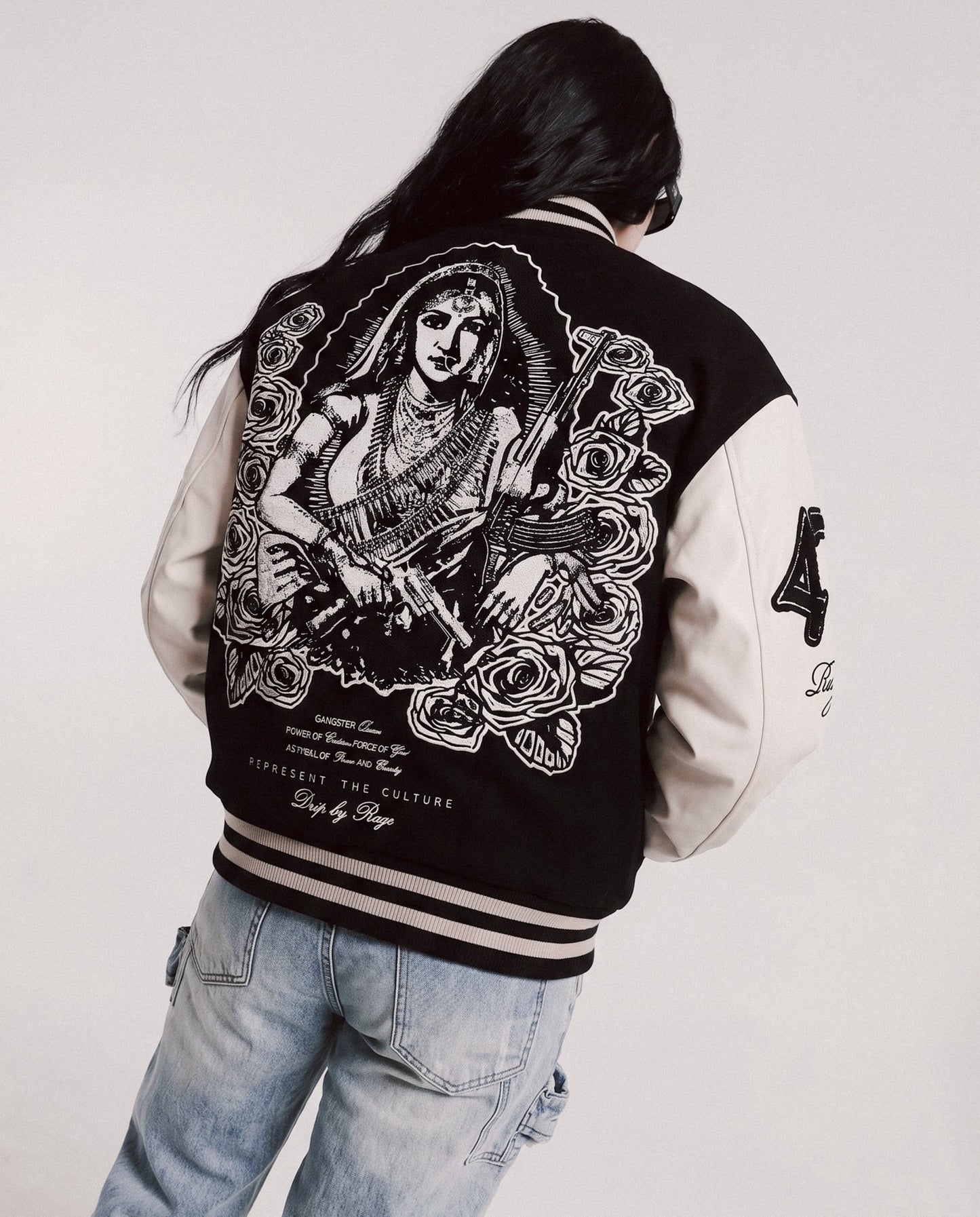 GANGSTER QUEEN VARSITY JACKET - Drip by Rage
