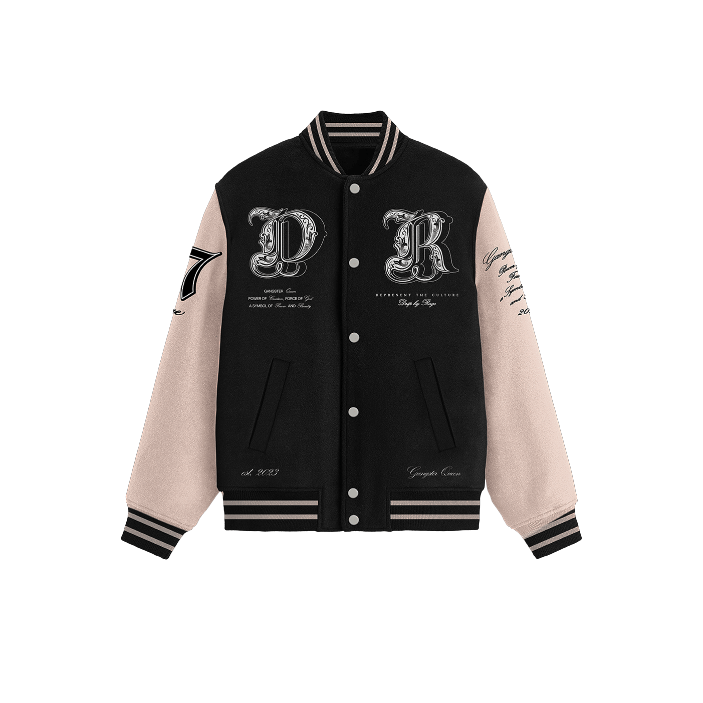 GANGSTER QUEEN VARSITY JACKET - Drip by Rage