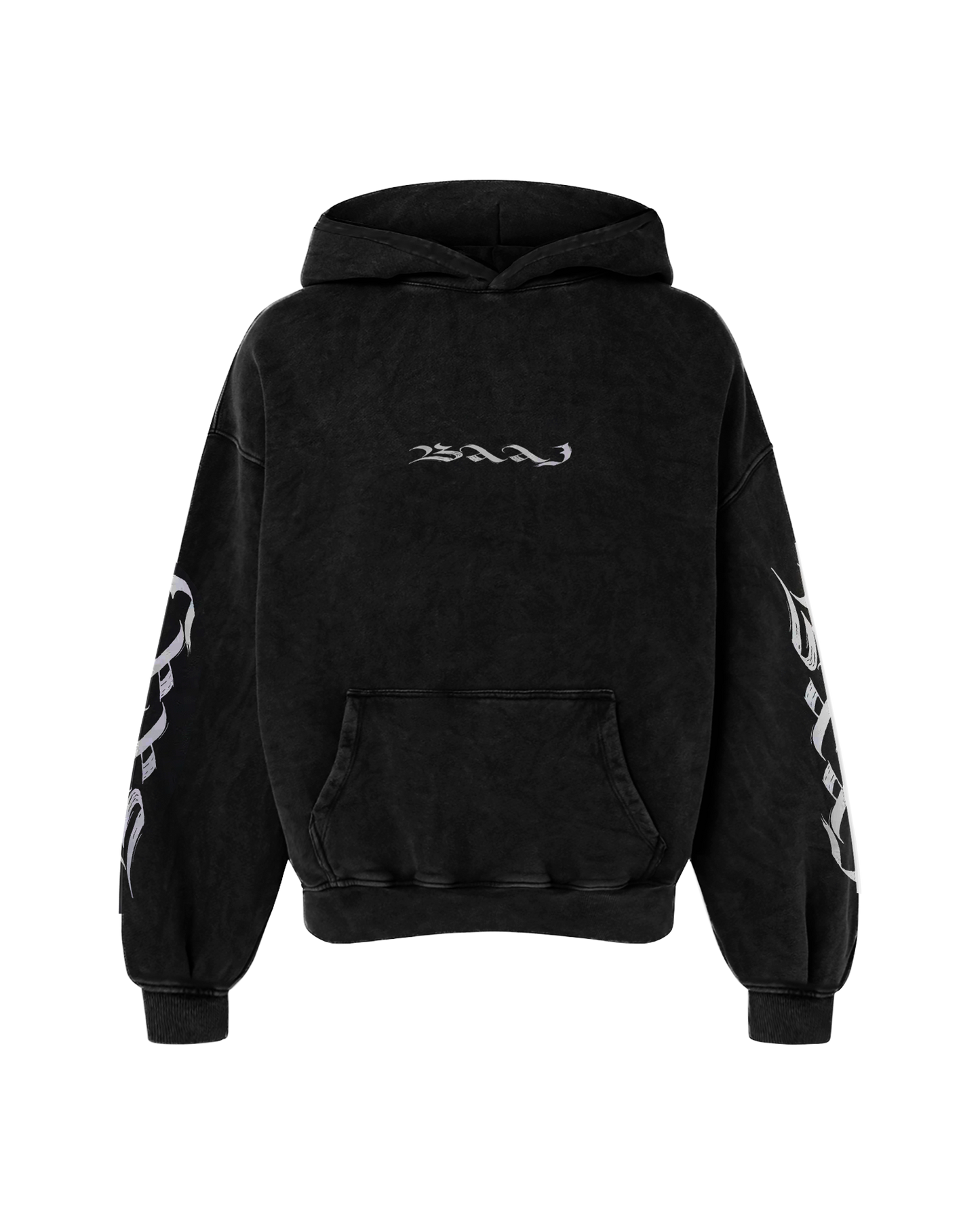 BAAJ OVERSIZED FADED HOODIE BLACK