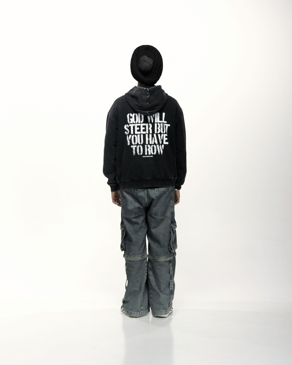 GOD WILL STEER OVERSIZED FADED HOODIE - Drip by Rage