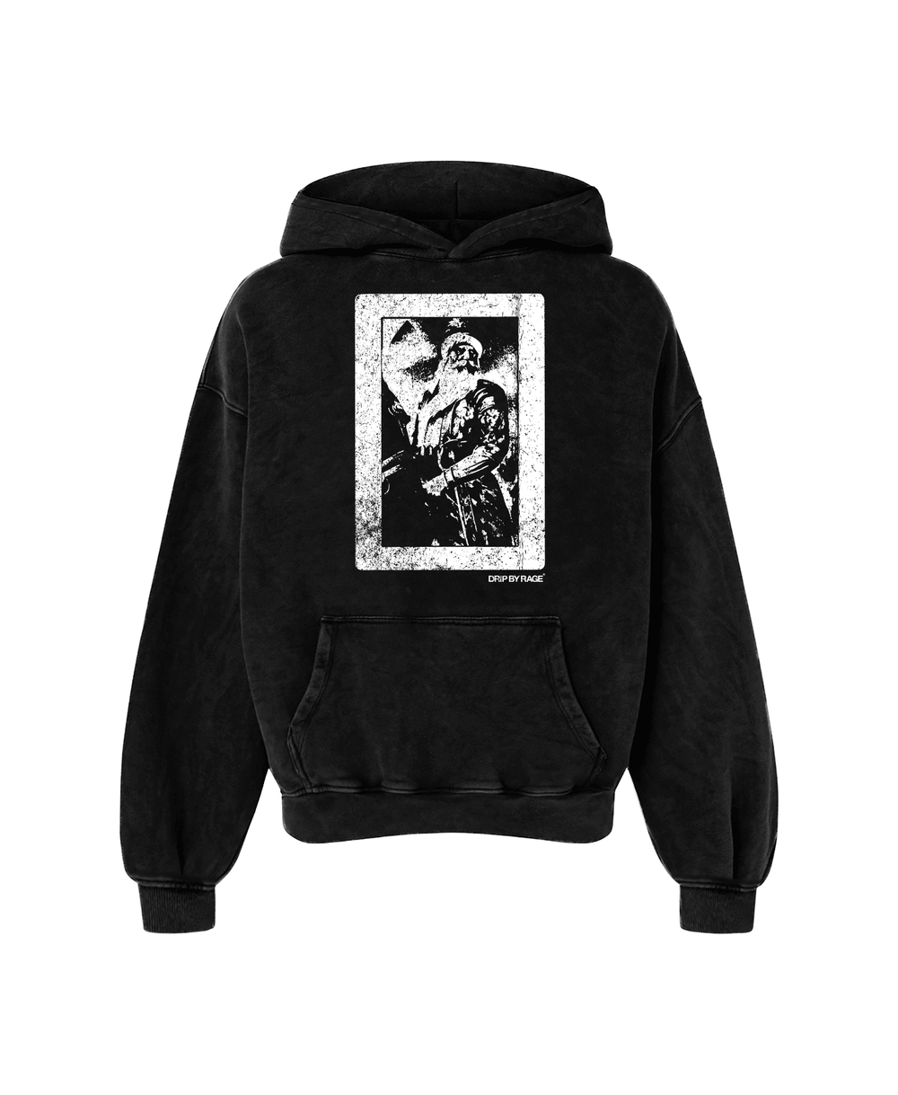 GOD WILL STEER OVERSIZED FADED HOODIE - Drip by Rage