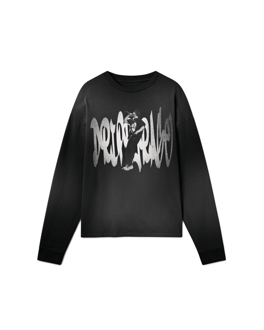 GRAFFITI OVERSIZED WASHED LONG SLEEVE - Drip by Rage