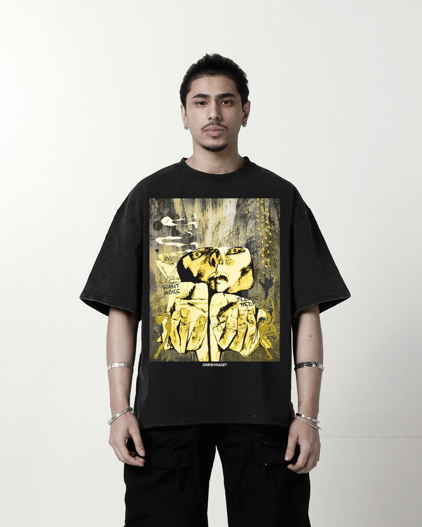 GREED FADED T-SHIRT - Drip by Rage