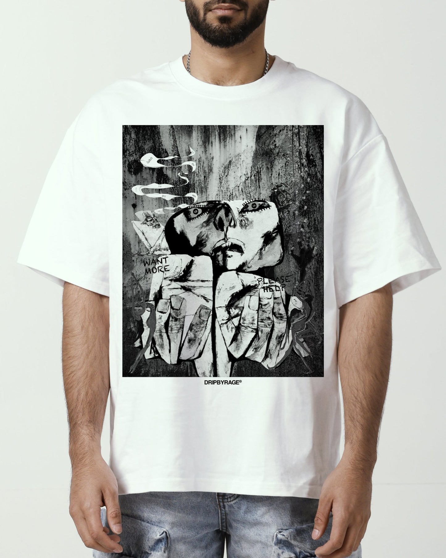 GREED OVERSIZED T-SHIRT - Drip by Rage