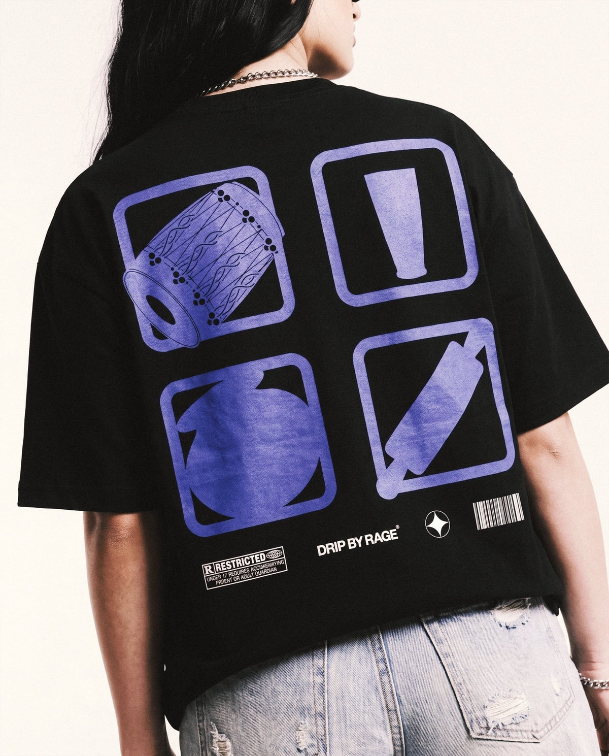 GTA CHOBBAR BOXY T-SHIRT - Drip by Rage