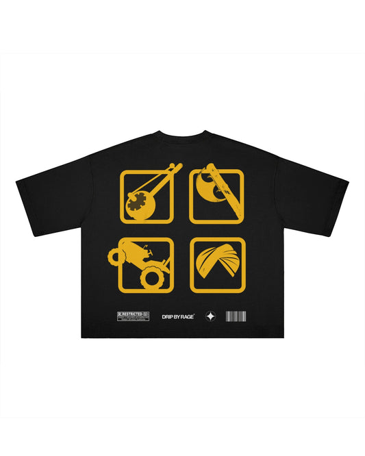 GTA GABRU BOXY T-SHIRT - Drip by Rage