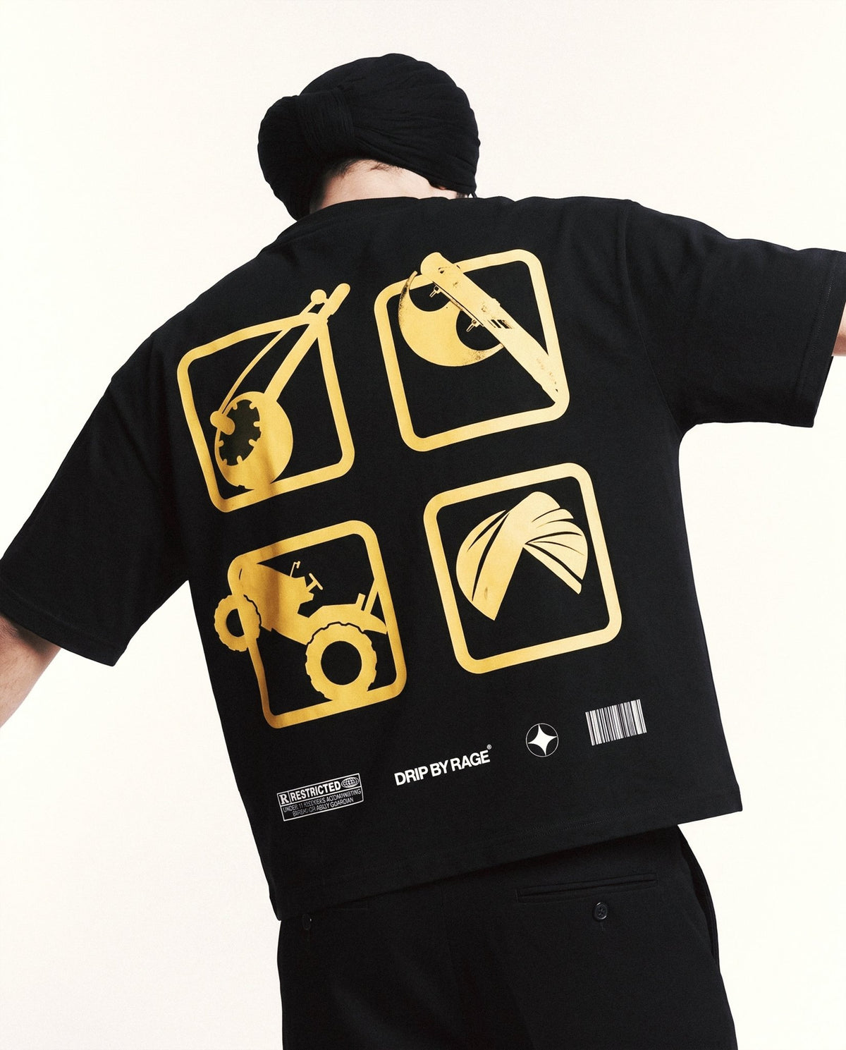 GTA GABRU BOXY T-SHIRT - Drip by Rage