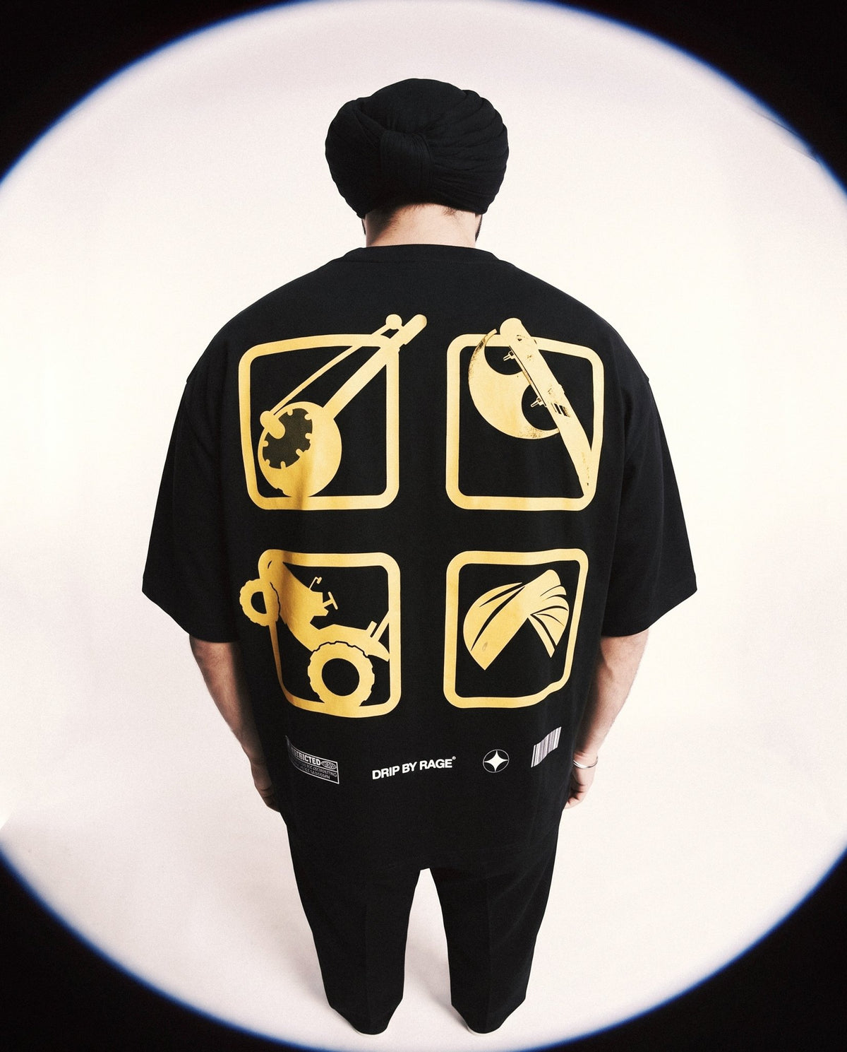 GTA GABRU BOXY T-SHIRT - Drip by Rage
