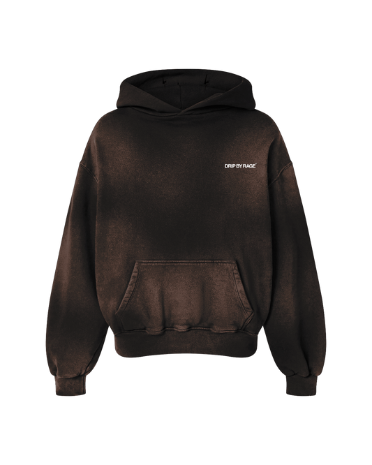 VINTAGE BURGUNDY FADED OVERSIZED PREMIUM HOODIE