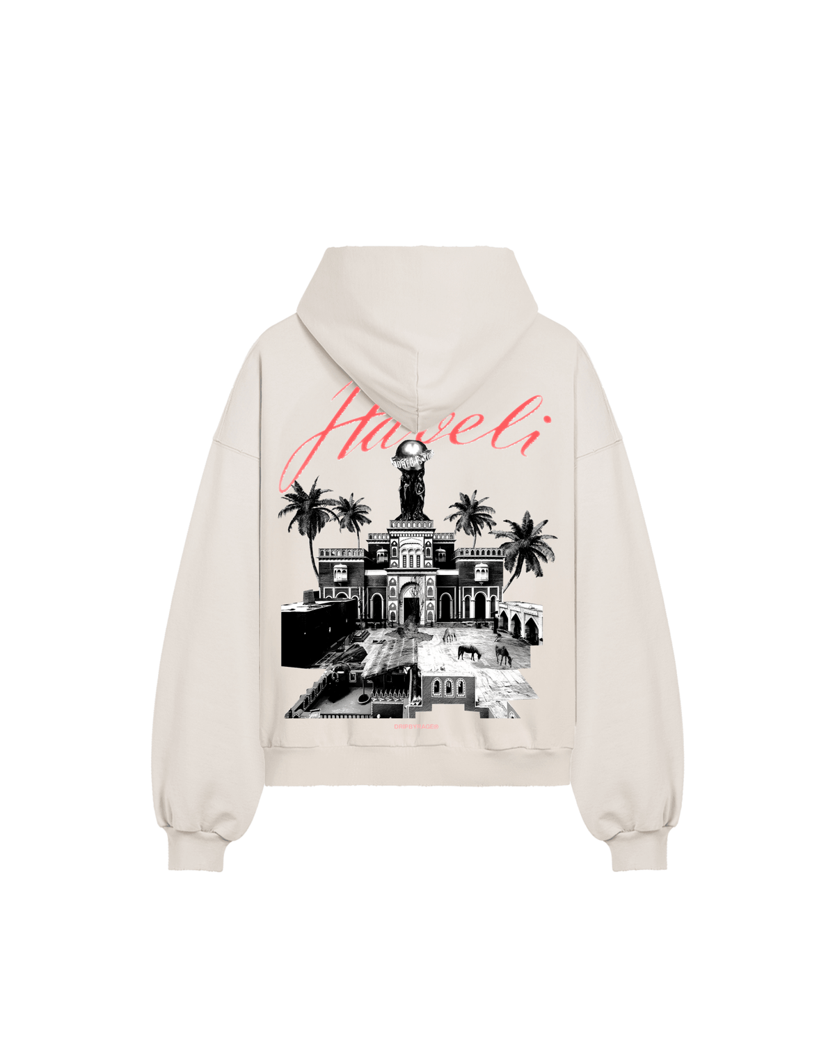 HAVELI BOXY DISTRESSED HOODIE - Drip by Rage