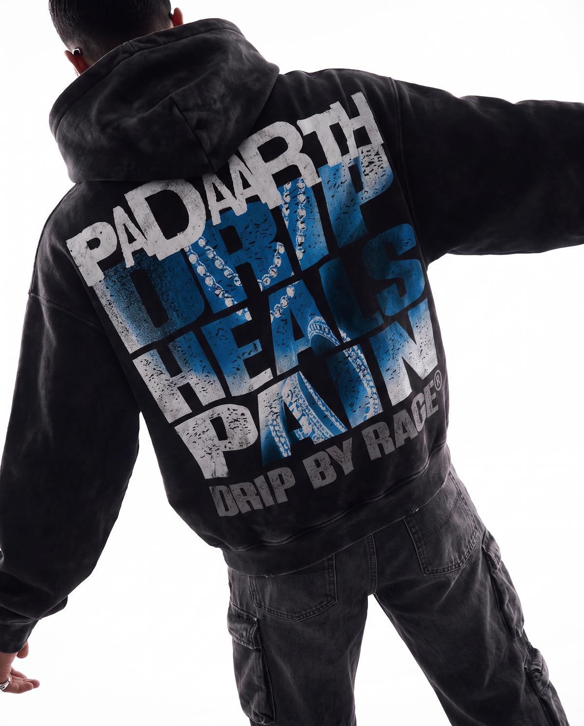 EUPHORIA FADED ZIP-UP HOODIE