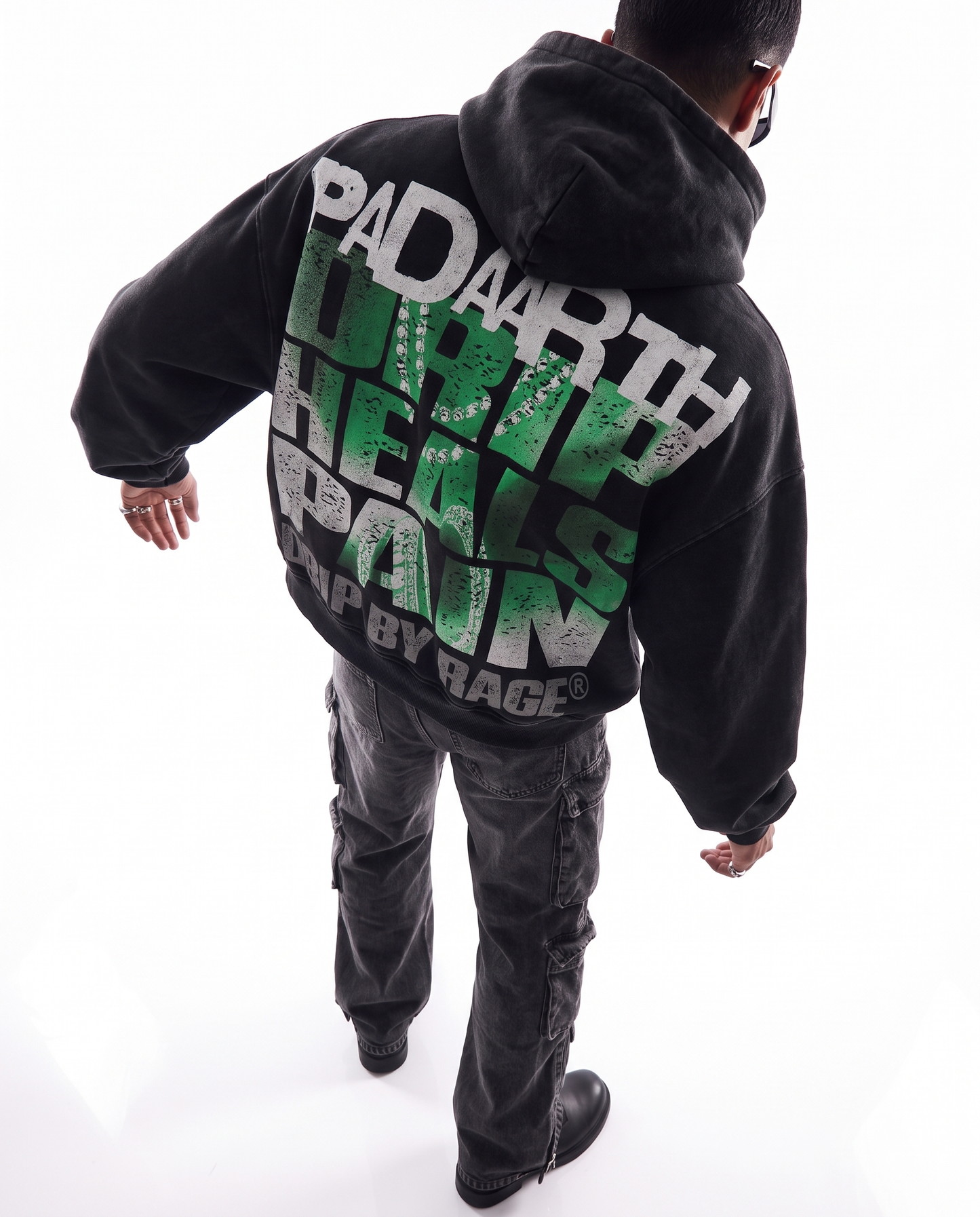 EUPHORIA OVERSIZED FADED HOODIE