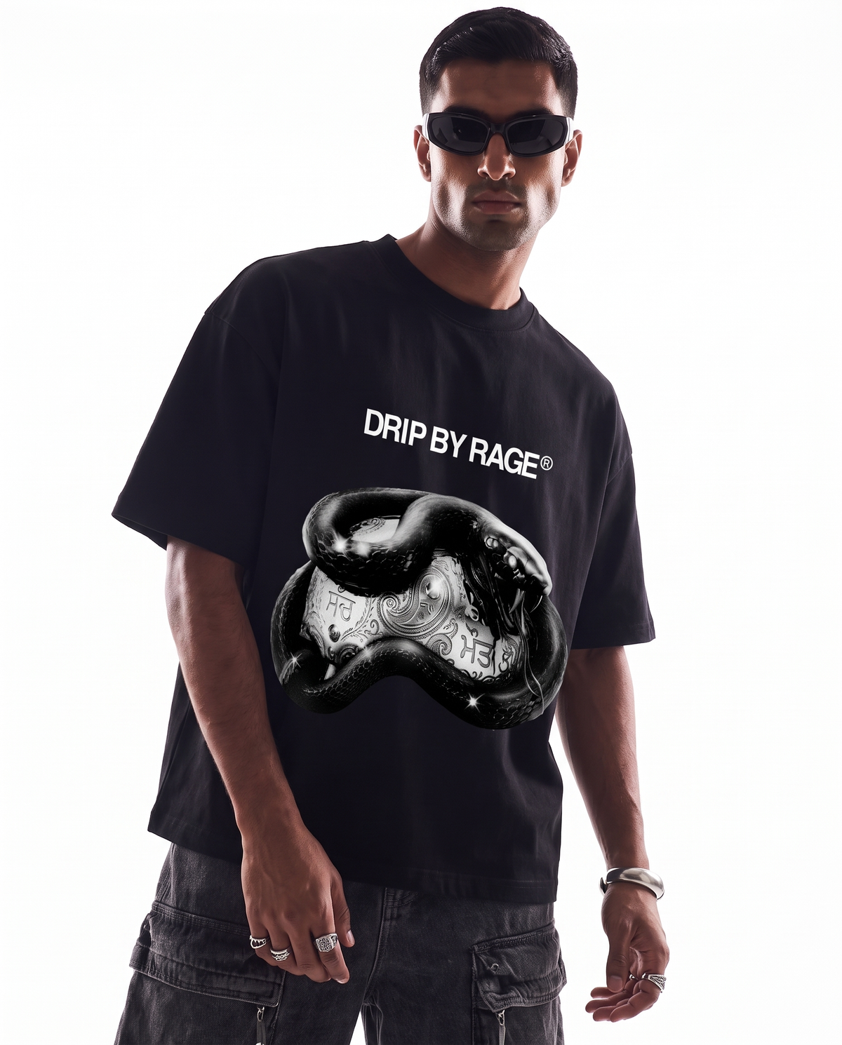 BLACK CHROME HEAVYWEIGHT BOXY T-SHIRT