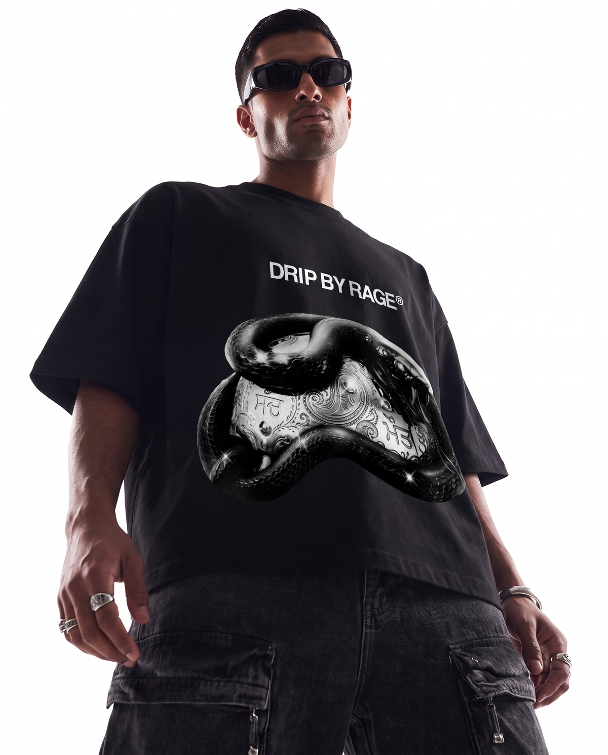 BLACK CHROME HEAVYWEIGHT BOXY T-SHIRT