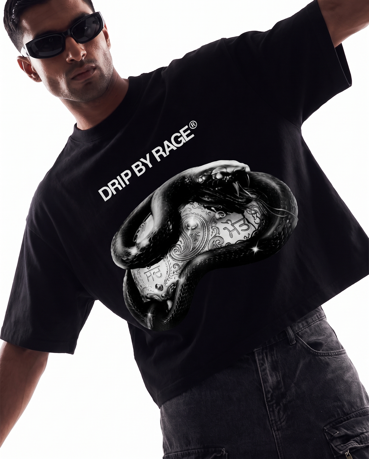 BLACK CHROME HEAVYWEIGHT BOXY T-SHIRT