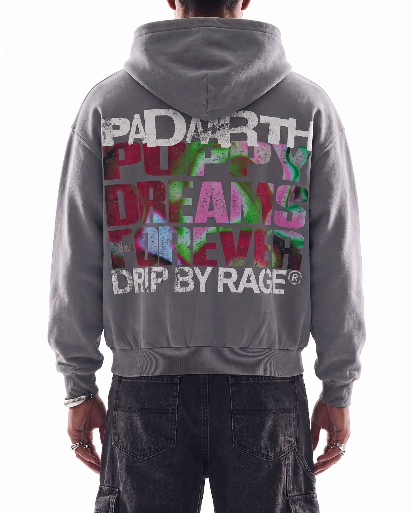 POPPY DREAMS BOXY WASHED HOODIE