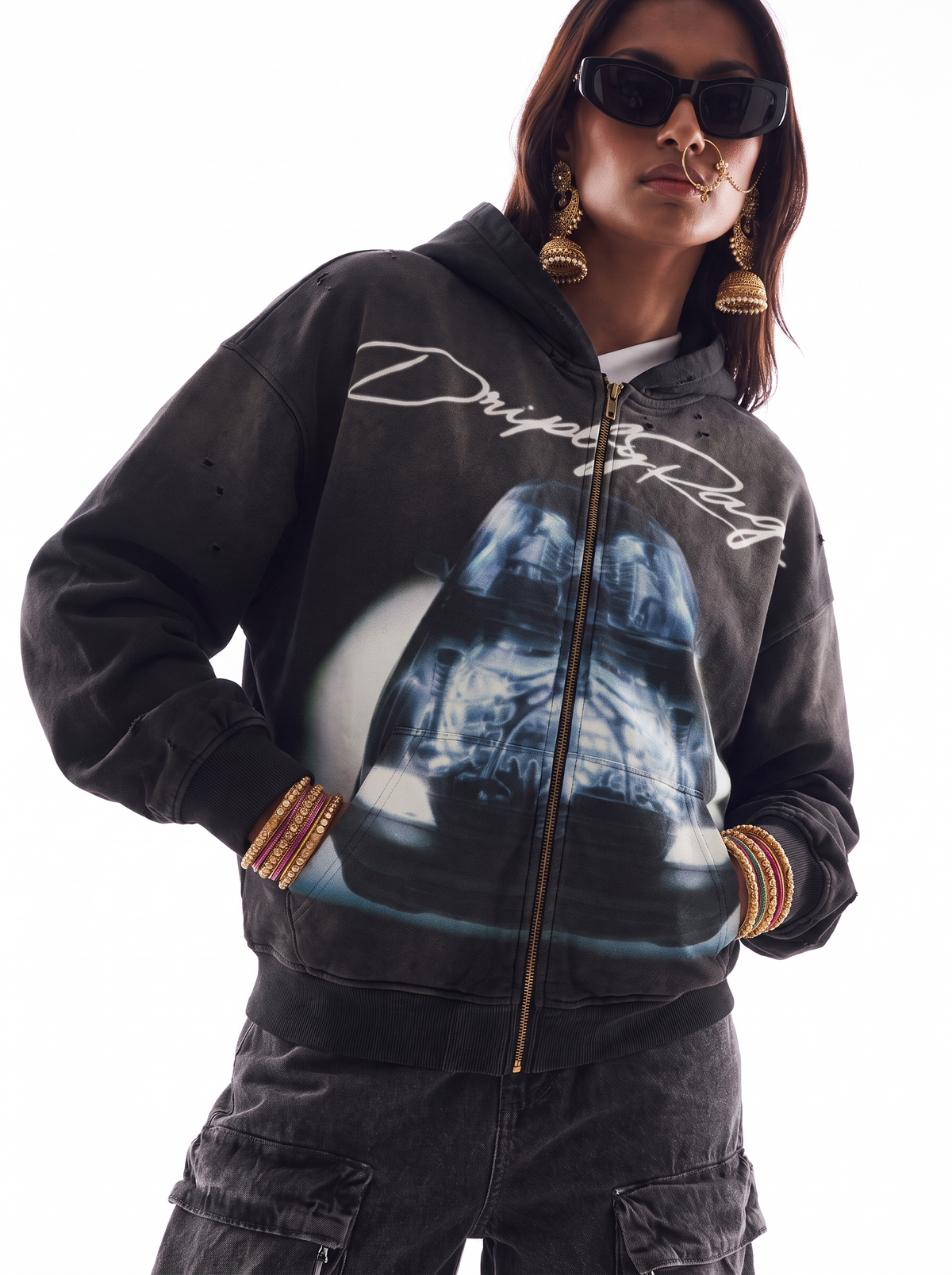 DEALER 800 DISTRESSED HOODIE