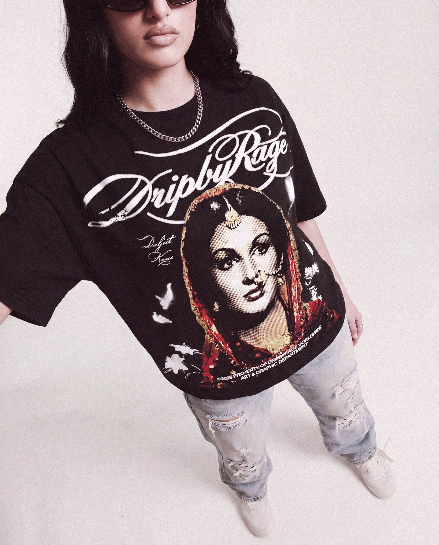 HUSAN BOXY T-SHIRT - Drip by Rage