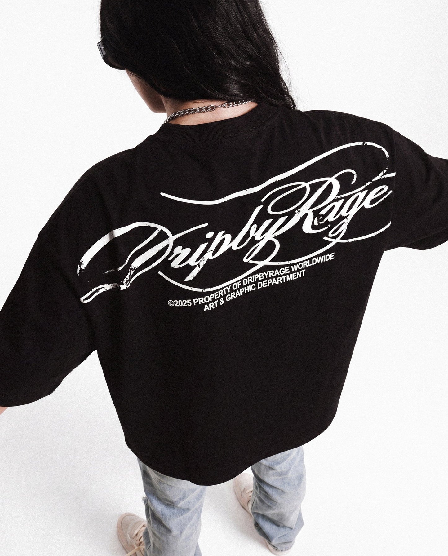 HUSAN BOXY T-SHIRT - Drip by Rage
