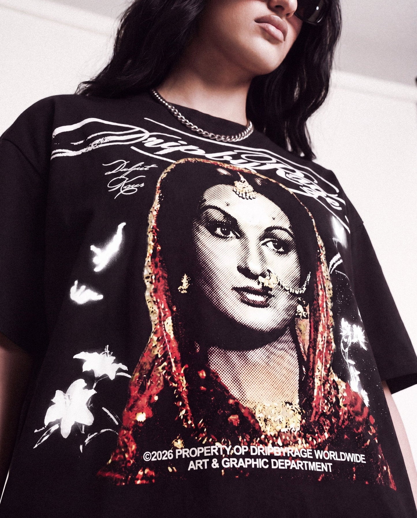 HUSAN BOXY T-SHIRT - Drip by Rage