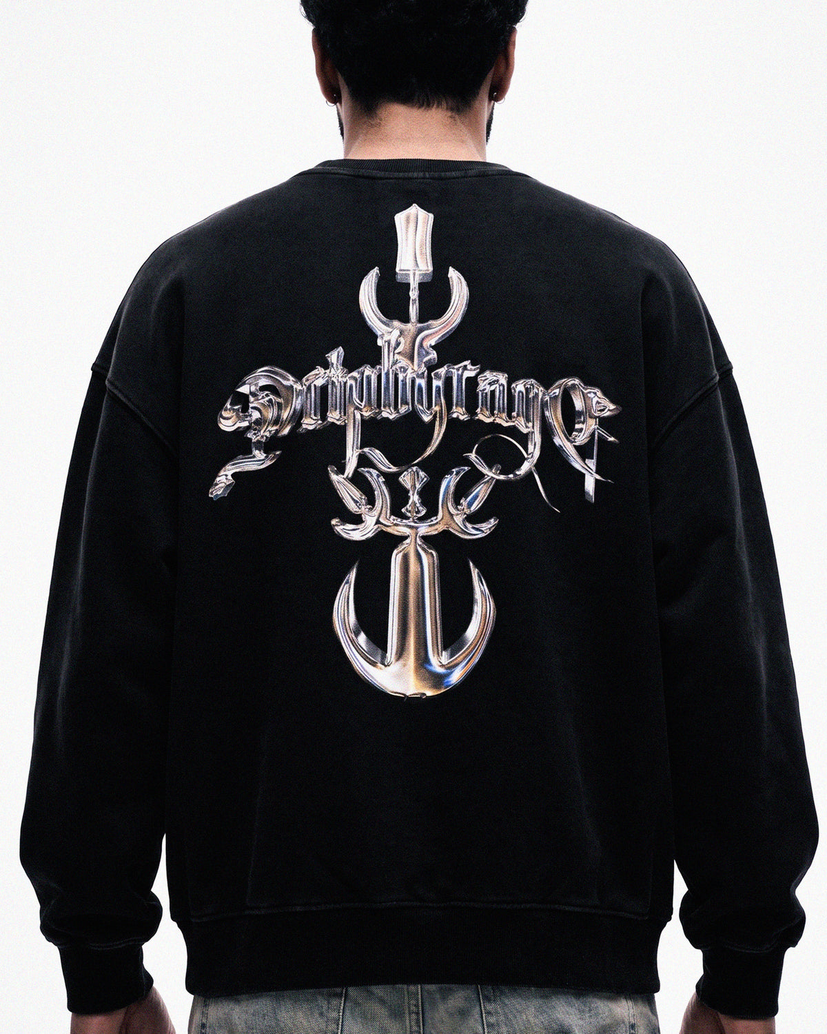 CHROME DRIP OVERSIZED FADED SWEATSHIRT Drip by Rage