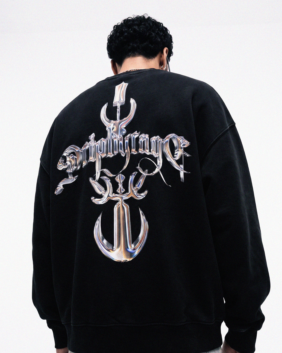 CHROME DRIP OVERSIZED FADED SWEATSHIRT Drip by Rage