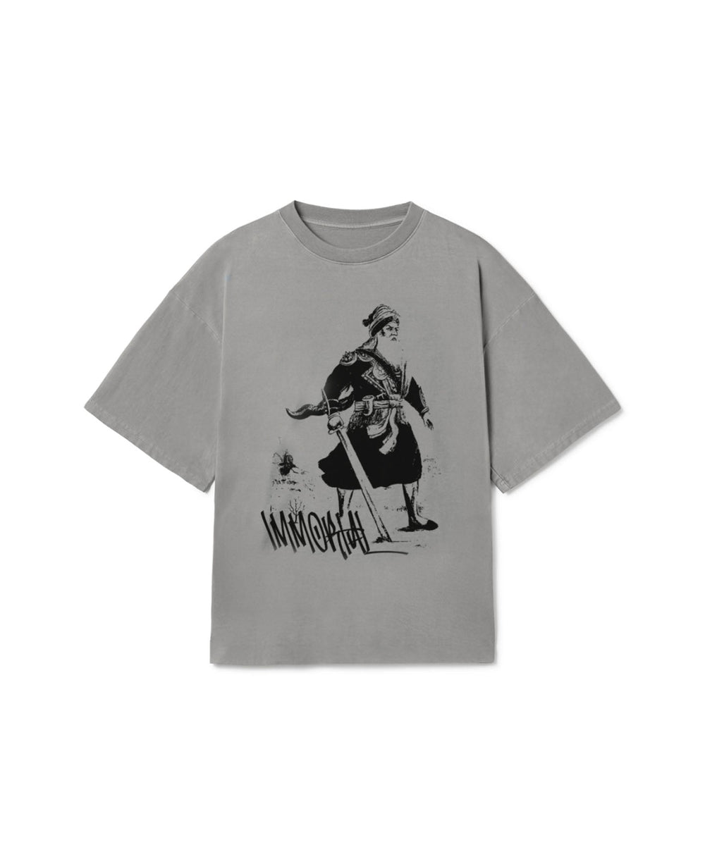 IMMORTAL OVERSIZED T-SHIRT FADED GREY - Drip by Rage