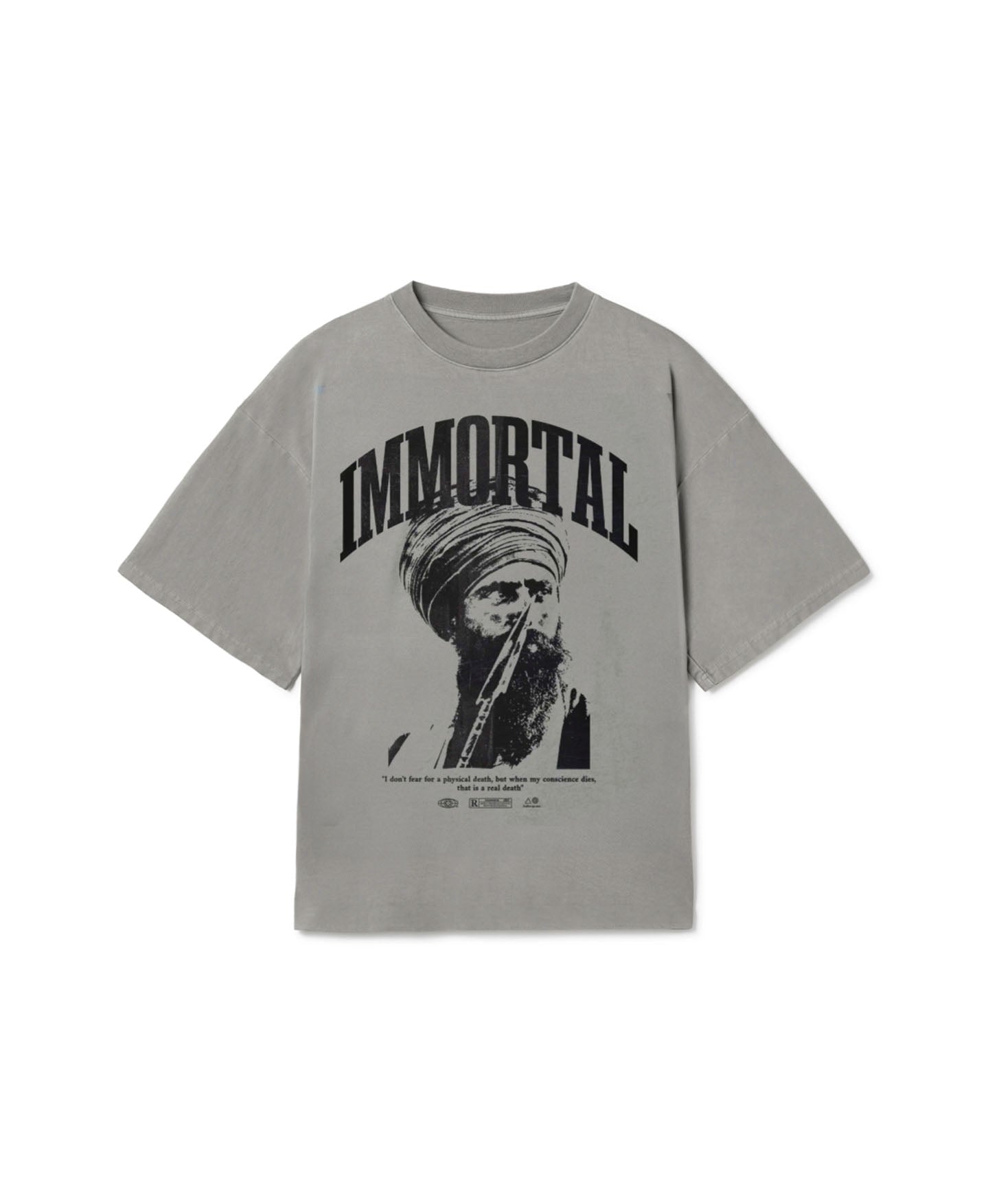 IMMORTAL SAINT OVERSIZED T-SHIRT GREY - Drip by Rage