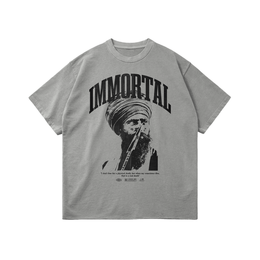 IMMORTAL SAINT OVERSIZED T-SHIRT GREY - Drip by Rage