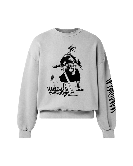 IMMORTAL SWEATSHIRT HEATHER GREY - Drip by Rage