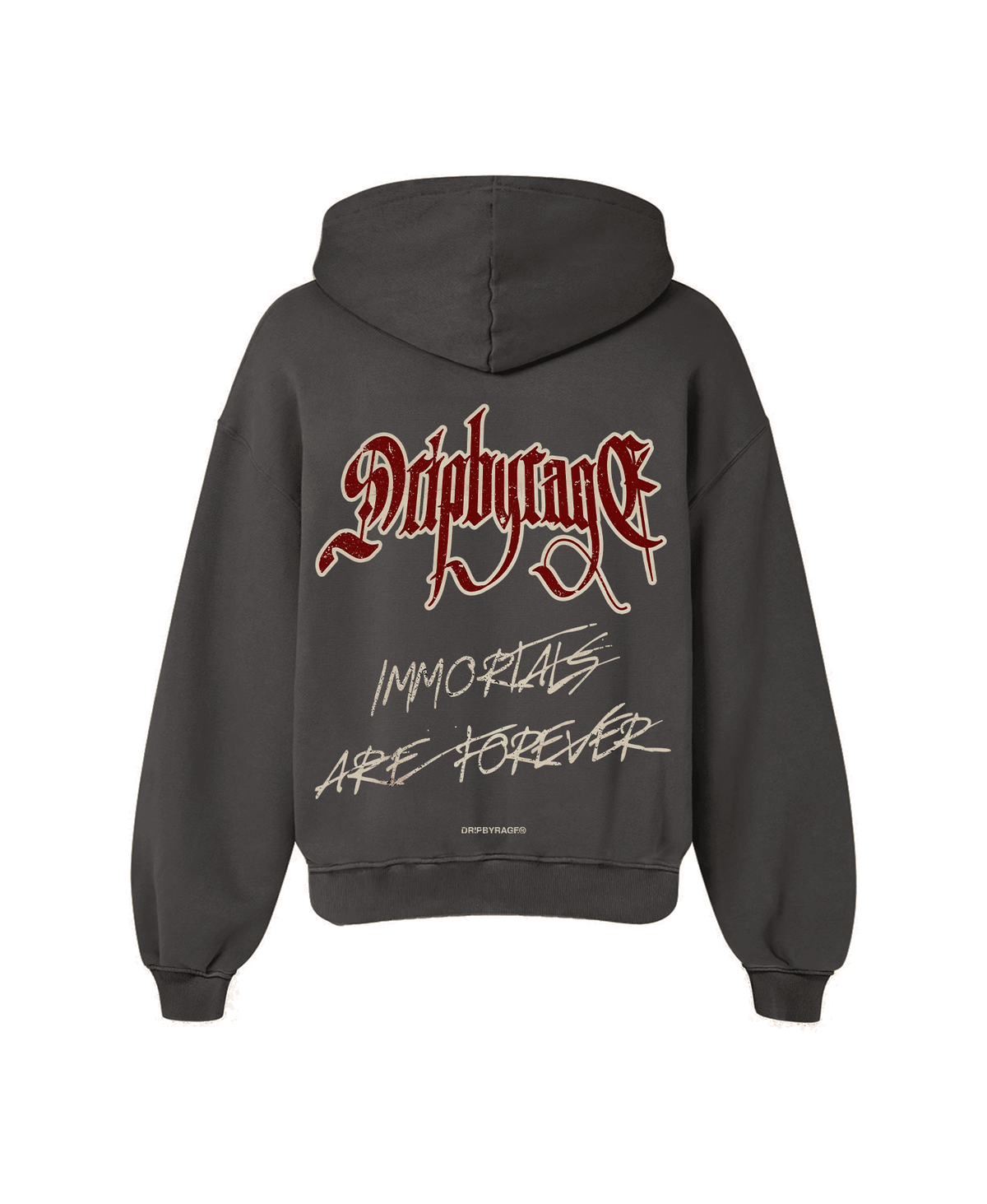 IMMORTALS FOREVER OVERSIZED FADED HOODIE - Drip by Rage