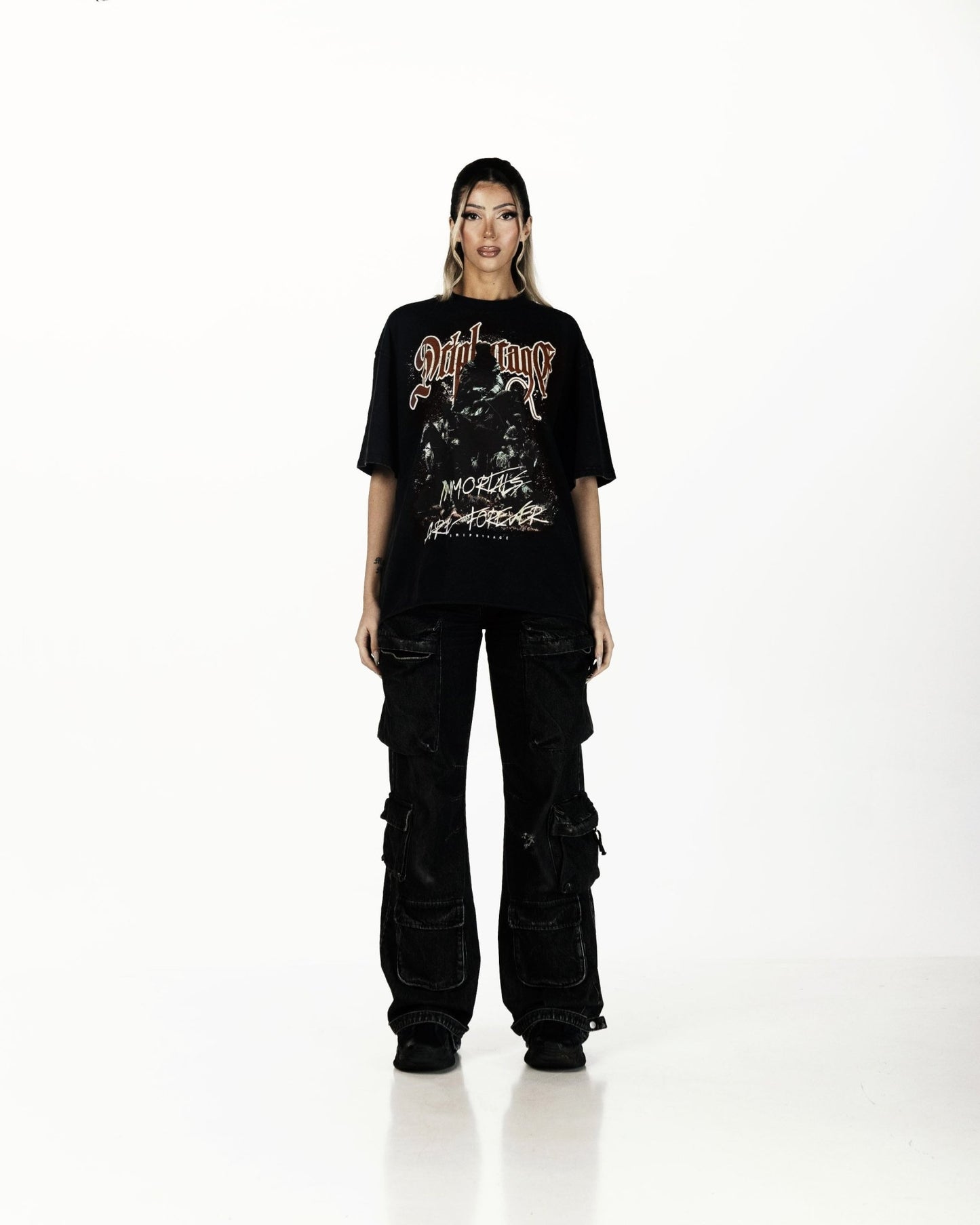 IMMORTALS FOREVER OVERSIZED FADED T-SHIRT - Drip by Rage