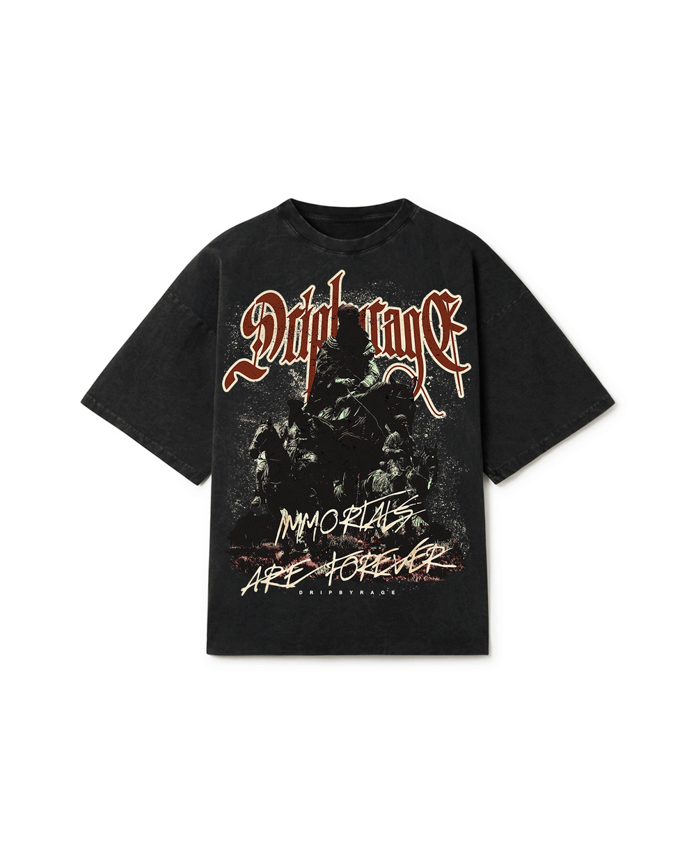 IMMORTALS FOREVER OVERSIZED FADED T-SHIRT - Drip by Rage