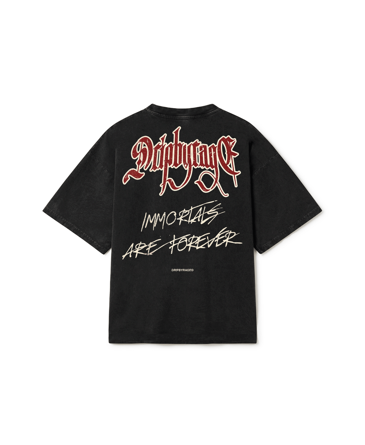IMMORTALS FOREVER OVERSIZED FADED T-SHIRT - Drip by Rage