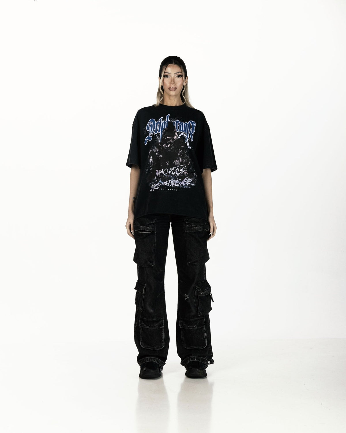 IMMORTALS FOREVER OVERSIZED FADED T-SHIRT - Drip by Rage