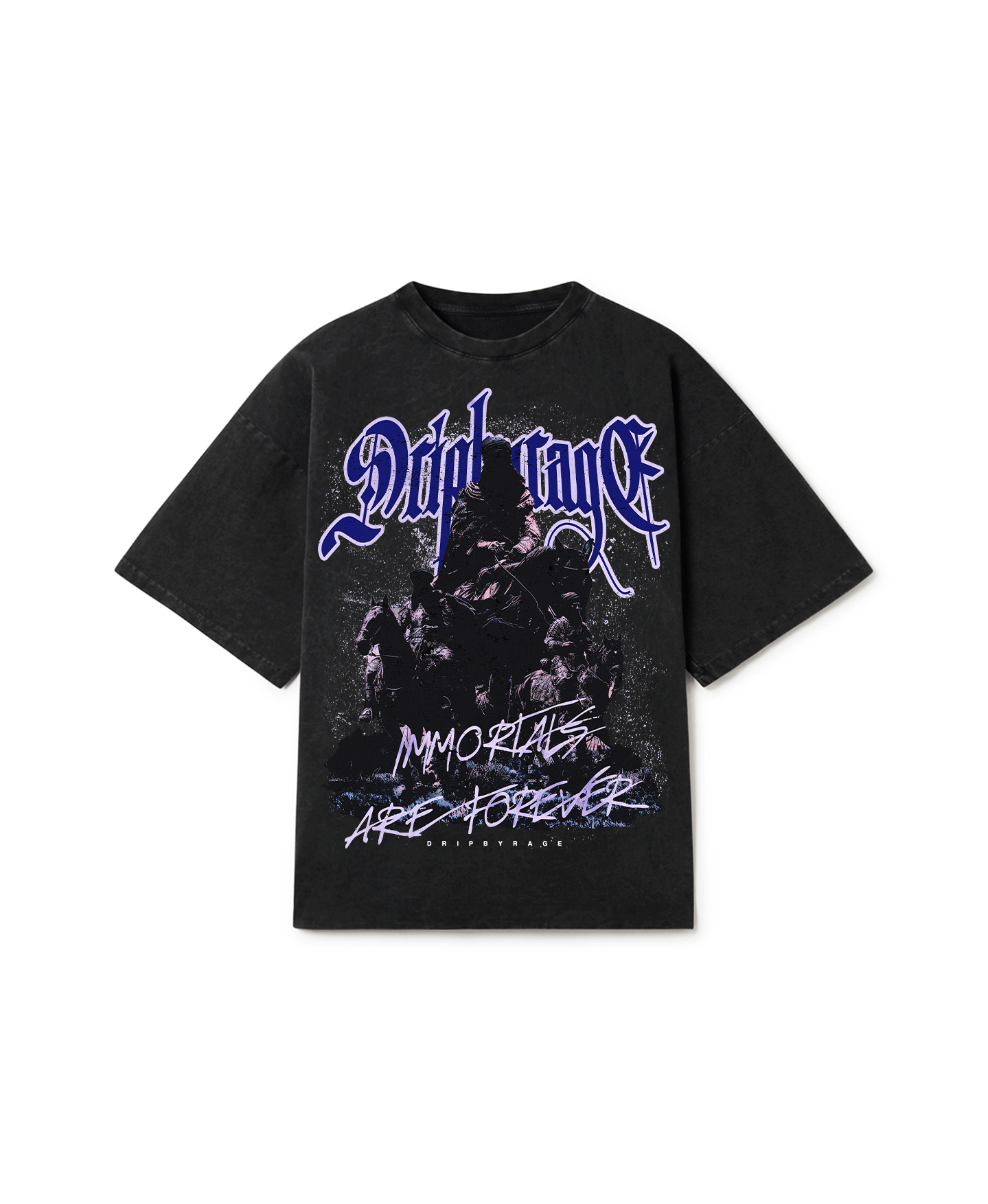 IMMORTALS FOREVER OVERSIZED FADED T-SHIRT - Drip by Rage