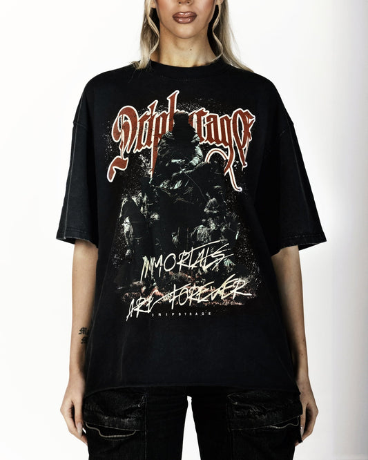 IMMORTALS FOREVER OVERSIZED FADED T-SHIRT - Drip by Rage
