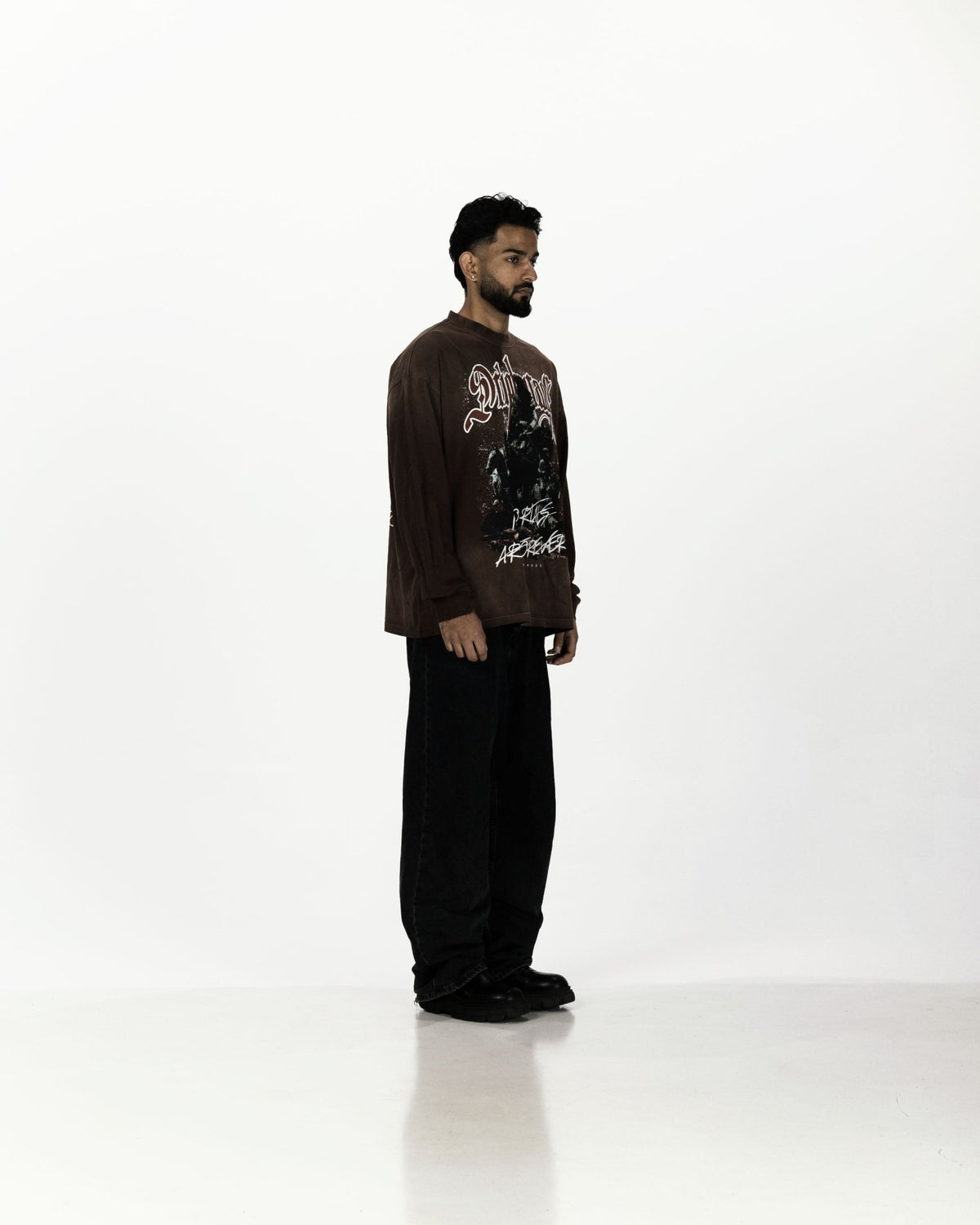 IMMORTALS FOREVER OVERSIZED LONG SLEEVE BROWN - Drip by Rage