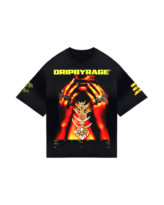 JEWEL DYED TEE - Drip by Rage
