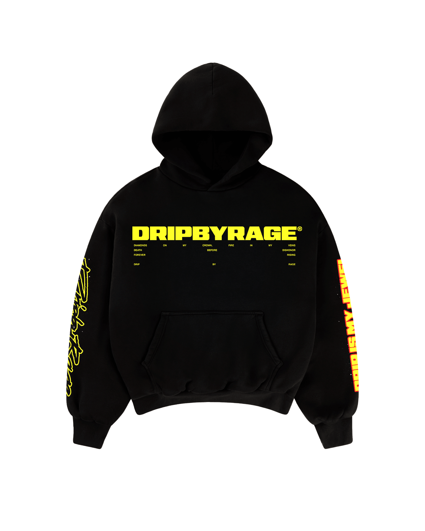 JEWEL SUN FADED BOXY HOODIE - Drip by Rage