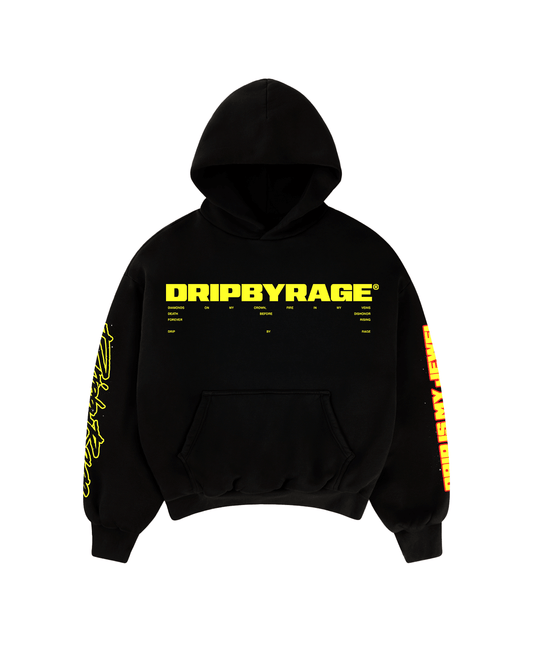 JEWEL SUN FADED BOXY HOODIE - Drip by Rage
