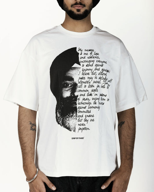 JUSTICE T-SHIRT WHITE - Drip by Rage
