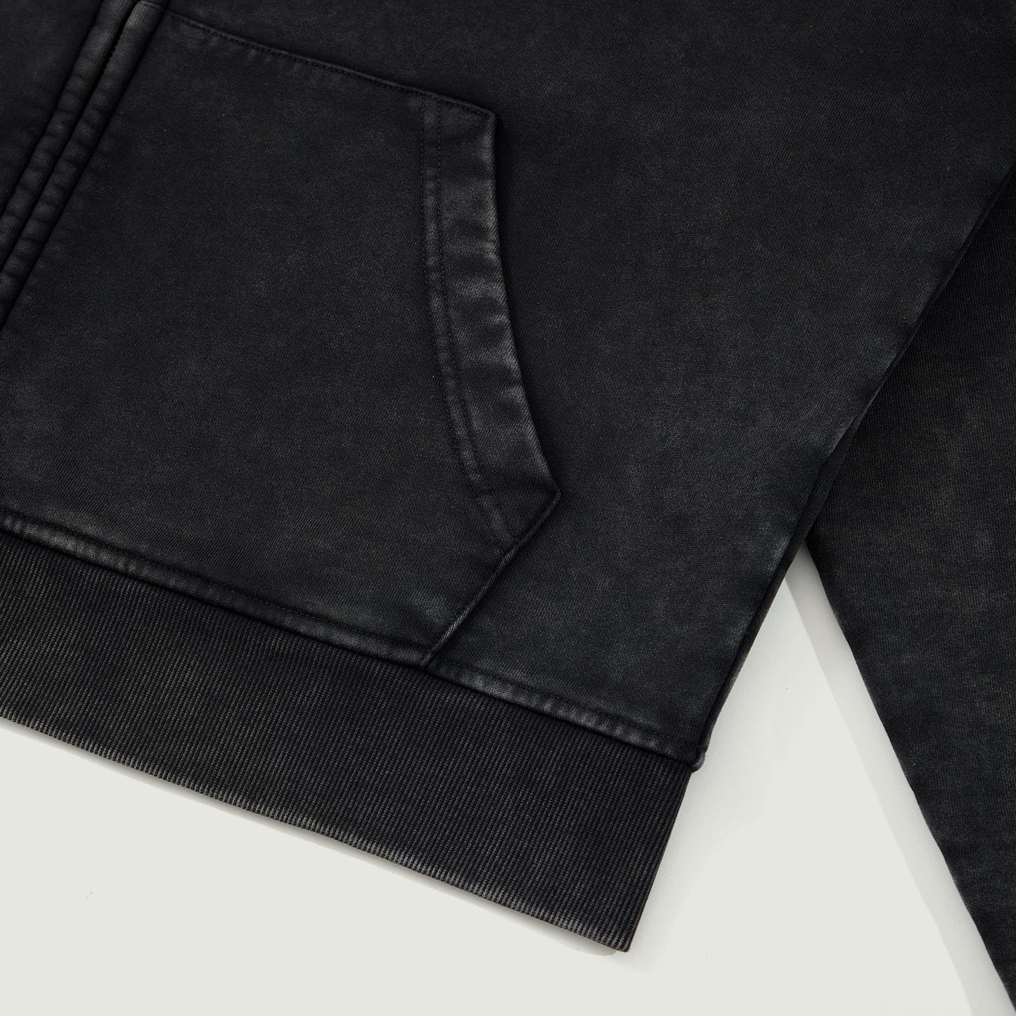 KING PIN ZIP-UP FADED HOODIE - Drip by Rage