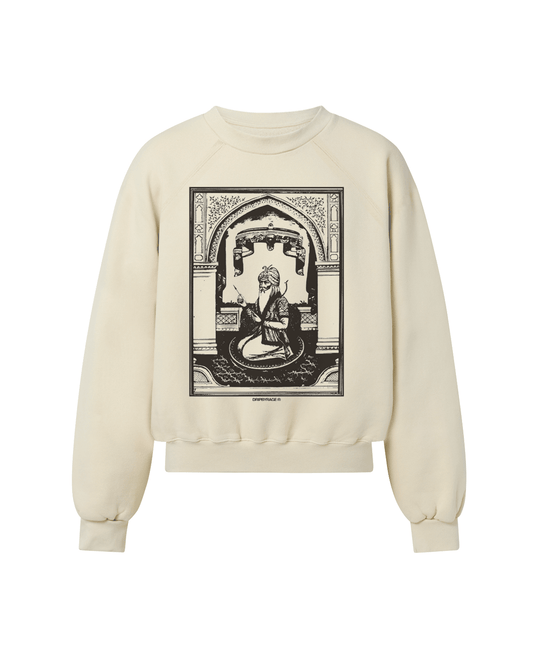 KING'S HEART OVERSIZED FLEECE SWEATSHIRT APRICOT - Drip by Rage