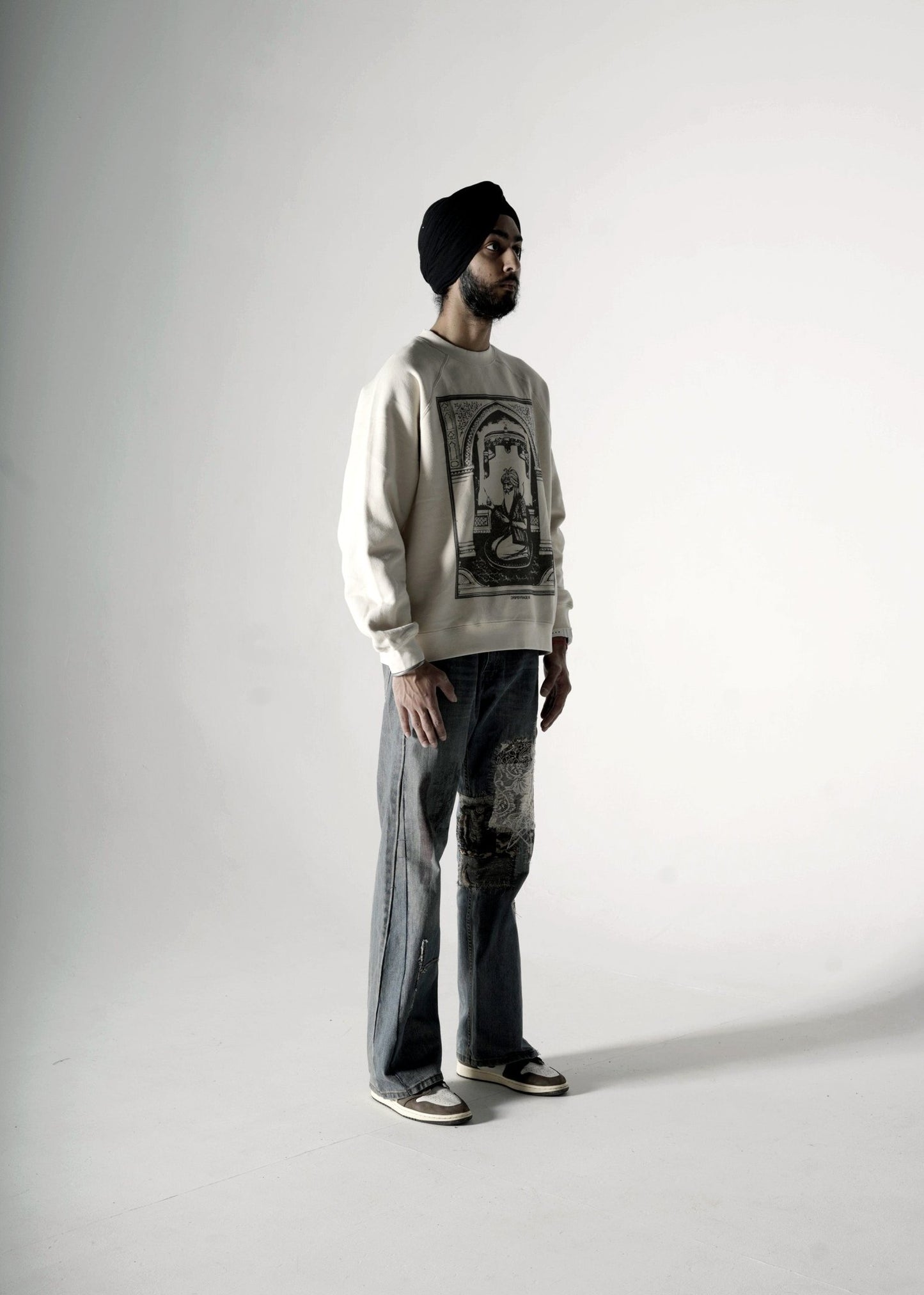 KING'S HEART OVERSIZED FLEECE SWEATSHIRT APRICOT - Drip by Rage