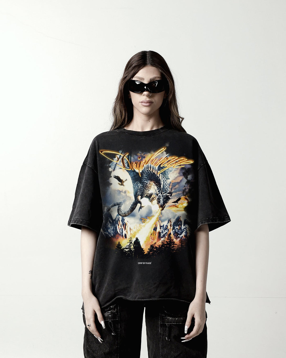 KRODH FADED T-SHIRT - Drip by Rage