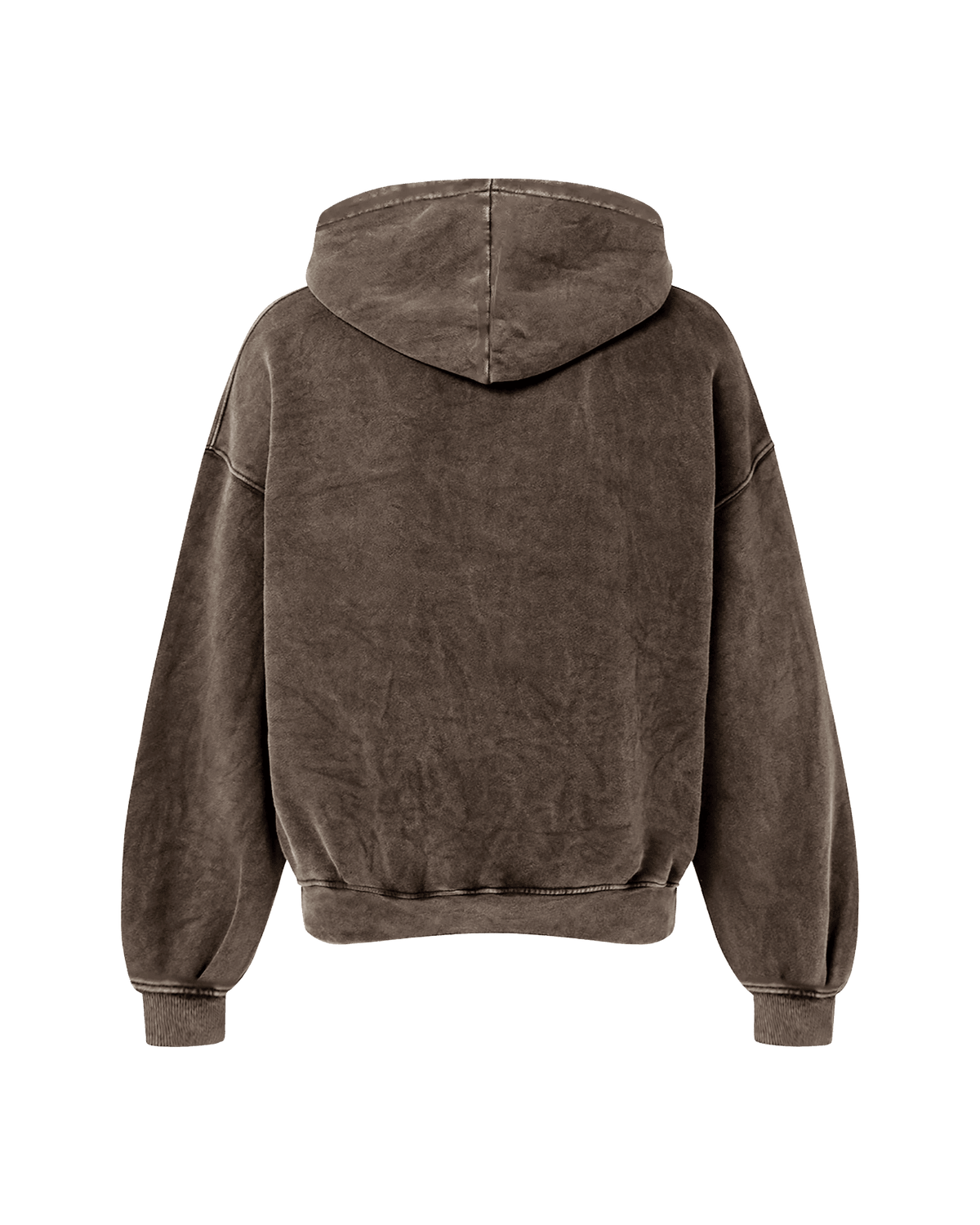 LION OF PANJAB OVERSIZED WASHED HOODIE BROWN - Drip by Rage