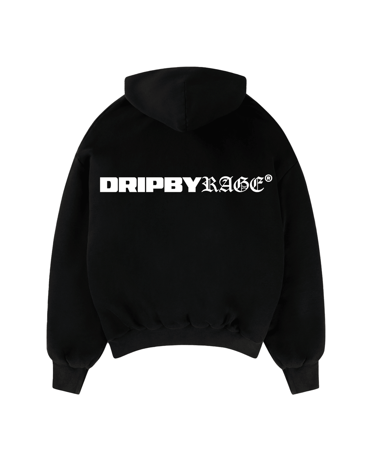LOVE BIRDS BIG PRINT SUN FADED BOXY HOODIE - Drip by Rage